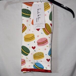 Nicole Miller Multicolor Macaron and Desserts Set of 3 Kitchen Towels
